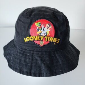 Looney Tunes Bucket‎ Hat Patch Bugs Bunny Taz Tweety Bird Daffy Duck Adult Size